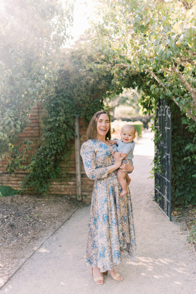 mother and son photography at filoli